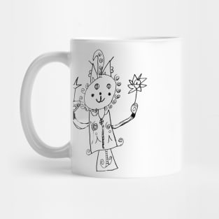 Izzo Cat Fancy Black Mug